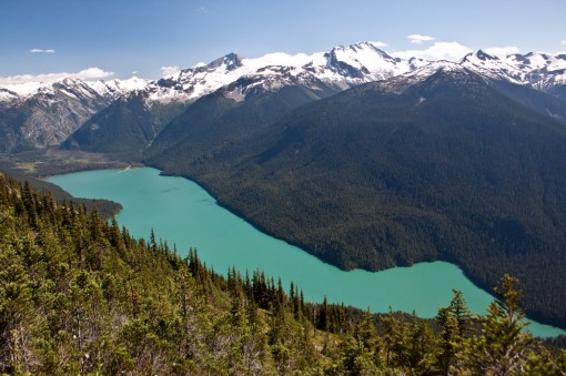 View of Cheakamus Lake from the High Note Trail