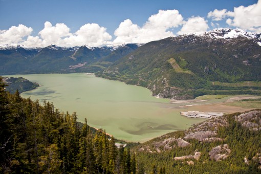 A view from the top of the Sea To Sky Gondola