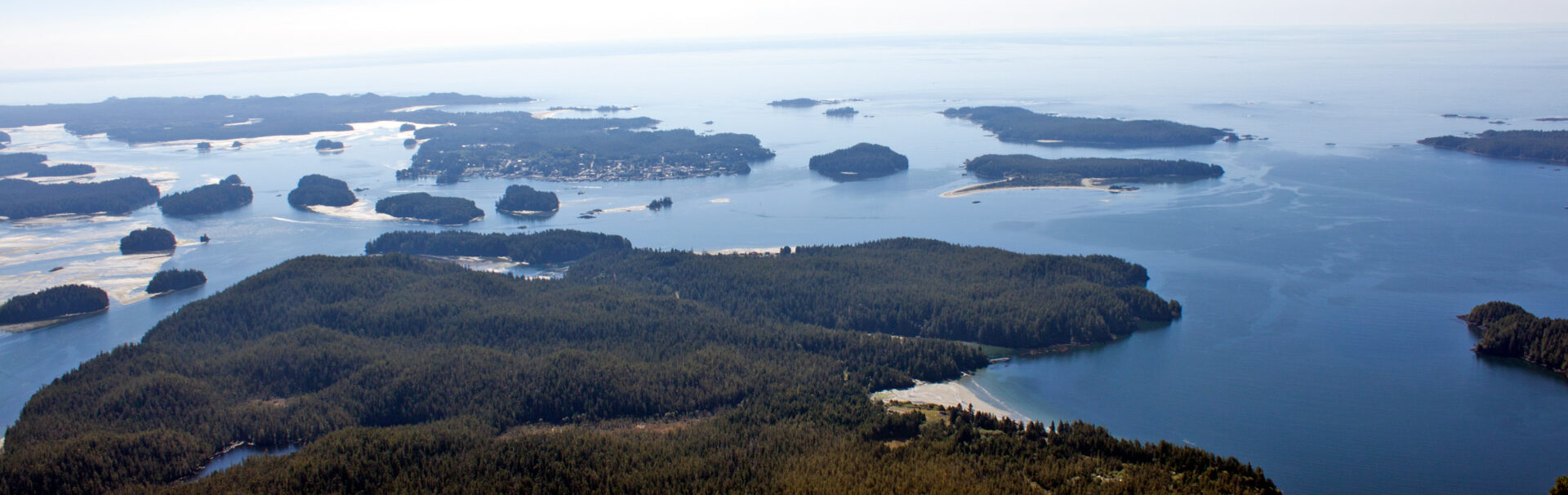 The view from Lone Cone near Tofino, BC