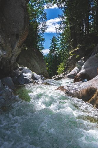 Cascade Falls & Suspension Bridge