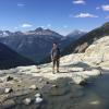 Joffre lakes and glacier