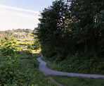 The lower section of the Coquitlam Crunch, near the gravel parking lot