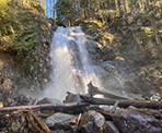 McDonald Falls in Davis Lake Provincial Park north of Mission, BC