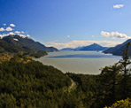 The incredible view of Howe Sound from the Quercus Viewpoint