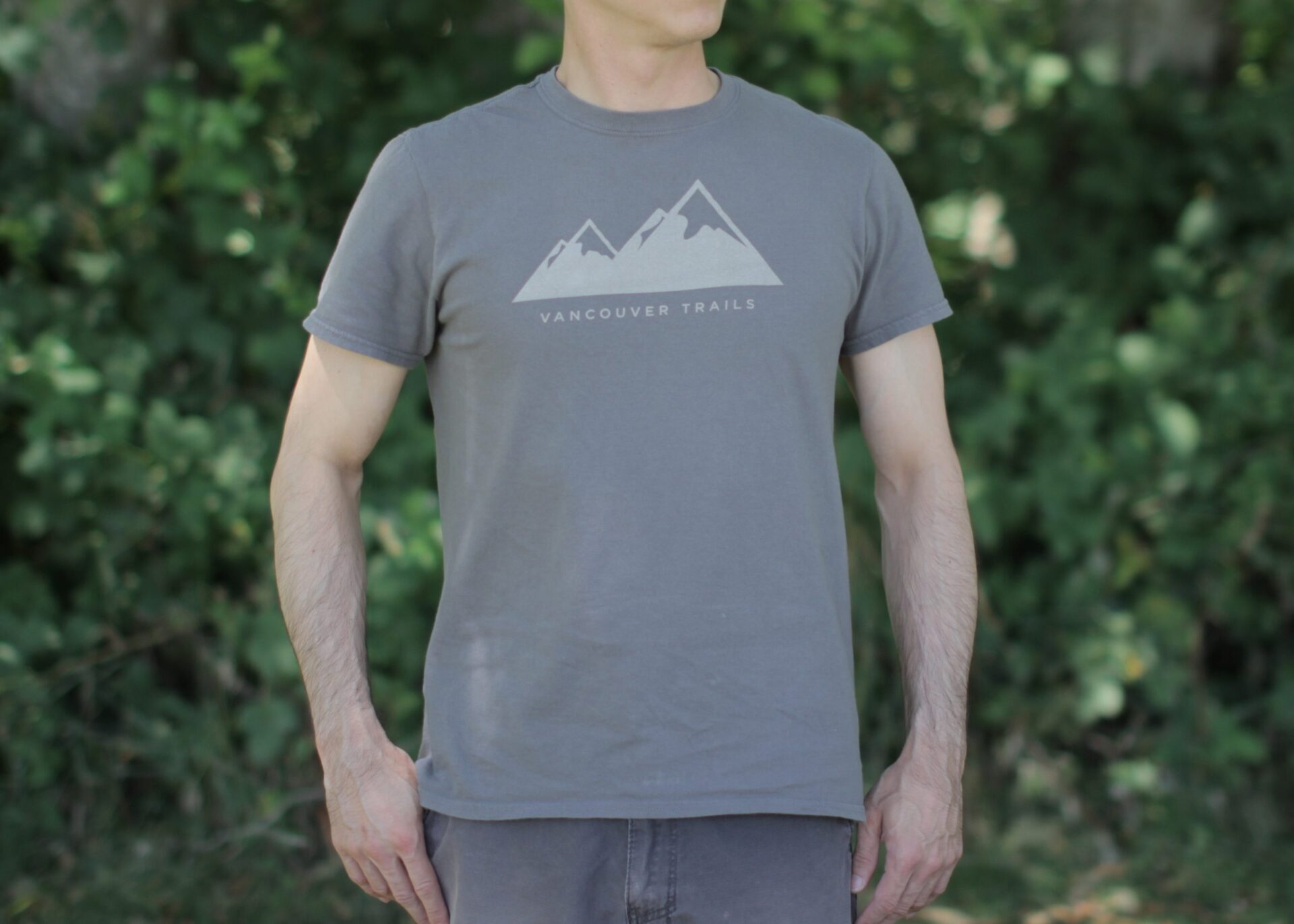 Men s Charcoal T Shirt Vancouver Trails